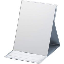 角度調整3段付きメタリックバージョン折立ミラー M シルバー HP-34(SL)