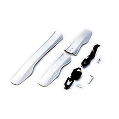 MTB用ロングフェンダーカバー 泥よけ 24-26インチ用 シルバー MF-015