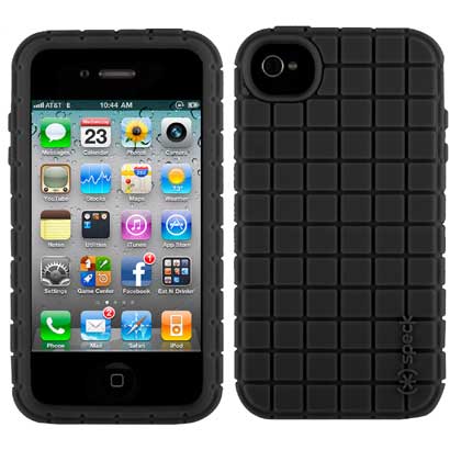 SPK-PIXLSKIN-IP4S-BK [iPhone4S/4対応保護ケース]