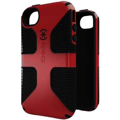 SPK-CDYGRP-IP4S-POBK [CandyShell Grip iPhone4S/4対応保護ケース Pomodoro & Black]