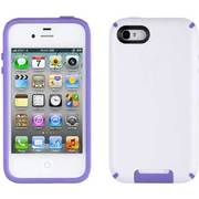 SPK-CDYVIW-IP4S-WHAG [CandyShell View iPhone4S/4対応保護ケース White/Aubergine]