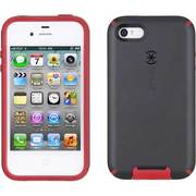 SPK-CDYVIW-IP4S-BKPC [CandyShell View iPhone4S/4対応保護ケース Black/Pomodoro]