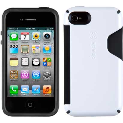 SPK-CDYCRD-IP4S-WHCC [CandyShellCard iPhone4S/4対応保護ケース White/Charcoal]