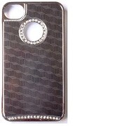 iPhone4/4Sカバージャケット ラインストーン BK