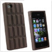iPhone4/4Sチョコレートシリコンケース ビター [iPhone4S/4ケース]