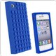 iPhone4/4Sブロックシリコンケース ブルー [iPhone4S/4ケース]