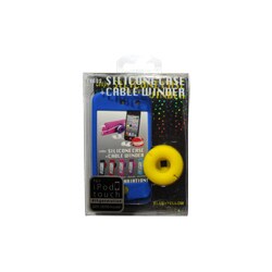 第4世代iPod touch用シリコンケース+ケーブルワインダー “SILICONE CASE+CABLE WINDER” シアンブルー RA-SC453C