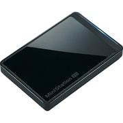 USB3.0接続 ポータブルハードディスク ミニステーション つやスリムポケット 1TB クリスタルブラック HD-PCT1TU3-BBJ