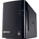 外付けハードディスク DriveStation（ドライブステーション） HD-WLU3/R1シリーズ 2TB USB 3.0/2.0 ミラーリング機能搭載 2ドライブモデル 静音ファン ブラック HD-WL2TU3/R1J