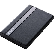 USB3.0対応 2.5インチSATA用 スタイリッシュポータブルハードディスクケース レザー&メタル LHR-PBKU3ST
