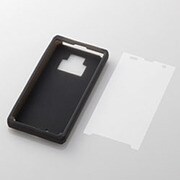 REGZA PHONE /T-01D/シリコンケース/ブラック PD-FT01SCBK