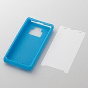 REGZA PHONE /T-01D/シリコンケース/ブルー PD-FT01SCBU