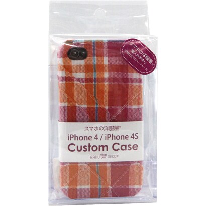 友禅ジャケットiPhone 4S ピンタックチェックOR