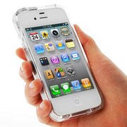 E304 [iPhone4S/4用 バンパーケース exoclear edge（エクソクリアエッジ） クリア]