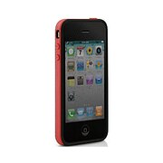 PH11061-R [iPhone4S/4用バンパー型シリコンケース　レッド]
