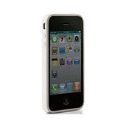 PH11061-W [iPhone4S/4用バンパー型シリコンケース　ホワイト]