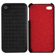 BMVPC0015 [iPhone4S/4用  KLIPS Imprinted Faux Leather BLACK(ブラック)]