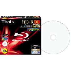録画用BD-R DL 追記型 1-4倍速 片面2層 50GB 10枚 インクジェットプリンター対応 BR-V50WWY10SC