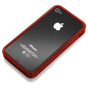 RX-IP4BP04RD [iPhone4S/iPhone4 TPUフレームケース クリアレッド]