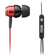 CLEF-SMART GALAXY/iPhone対応 ダイナミック型 インナーイヤーヘッドホン レッド TH-ECAS250RD