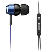 CLEF-SMART GALAXY/iPhone対応 ダイナミック型 インナーイヤーヘッドホン ブルー TH-ECAS250BL