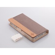 TR-FNIPN-WG [Flip Note Style for iPhone 4S フリップノートスタイルレザーケース ウォームグレー]