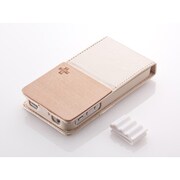 TR-VFIPN-BW [Vertical Flip Style for iPhone 4S バーチカルフリップレザーケース ベージュホワイト]