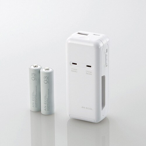 Ni-MH電池（iPhone用） 1900mAh ホワイト DE-A01N-1905WH