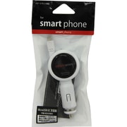 スマートフォン用 microUSB-DC充電器 ホワイト F80-KS43WH