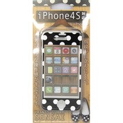 SENSAI iPhone4S ドットBK [液晶保護フィルム]