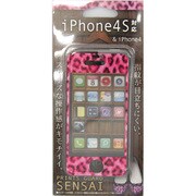SENSAI iPhone4S ヒョウガラPK [液晶保護フィルム]