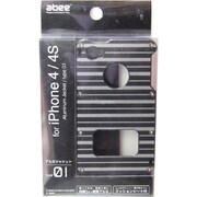 MA-4J01-BKBS アルミジャケット iPhone4/4SボーダーBK