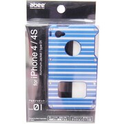 MA-4J01-BLBS [アルミジャケット iPhone4/4S ホライゾン・ストライブ ブルー]