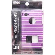 MA-4J01-PPBS [アルミジャケット iPhone4/4S ホライゾン・ストライブ パープル]