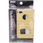 MA-4J01-GBS [アルミジャケット iPhone4/4S ホライゾン・ストライブ ゴールド]