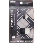 MA-4J01-BKCS アルミジャケット iPhone4/4SチェックBK