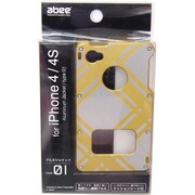 MA-4J01-GCS [アルミジャケット iPhone4/4S タータン・チェック ゴールド]