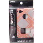 MA-4J01-PECS [アルミジャケット iPhone4/4S タータン・チェック ピーチ]