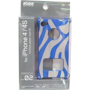 MA-4J02-BLZS [アルミジャケット iPhone4/4S ゼブラ ブルー]