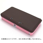 3DSRHC06 [プラスパレット 3DS用 ラバー ハードカバー チョコレートピンク]