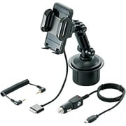 LAT-MPIH03D [iPhone/iPod touch用ホルダー付きFMトランスミッター ドリンクホルダー設置タイプ]