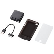 iPod touch用充電器付きシリコンケース 液晶保護フィルム付 AVA-T11ACBK