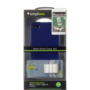 TR-SHCSIPN-NV iPhone 4S用TPUケース(ネイビー) [Semi Hard Case Set for iPhone 4S ネイビー]