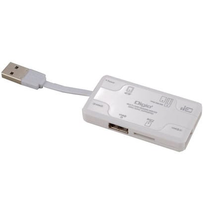 Digio2 USB2.0 マルチカードリーダー ホワイト CRW-5M53W