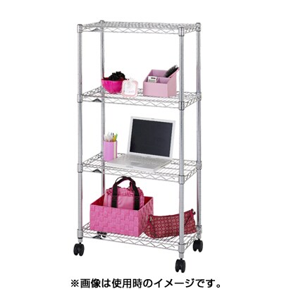 ルミナスレギュラーシリーズ 4段スチールラック 60W 奥行き35.5cmタイプ NLF6012-4