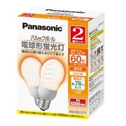 電球形蛍光灯 パルックボール E26口金 電球色 A15形(12W) 2個入り EFA12EL2TF