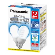 電球形蛍光灯 パルックボール E26口金 クール色(昼光色) A15形(12W) 2個入 EFA12ED2TF