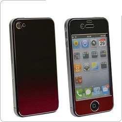 iphone4s用アルミニウムデコレーションステッカー(rdbk)