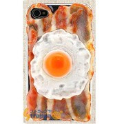 食品サンプル愛飯4S/4カバー(ベーコンエッグ) [iPhone4S/4ケース]