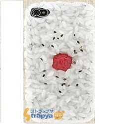食品サンプル愛飯4S/4カバー(日の丸弁当) [iPhone4S/4ケース]